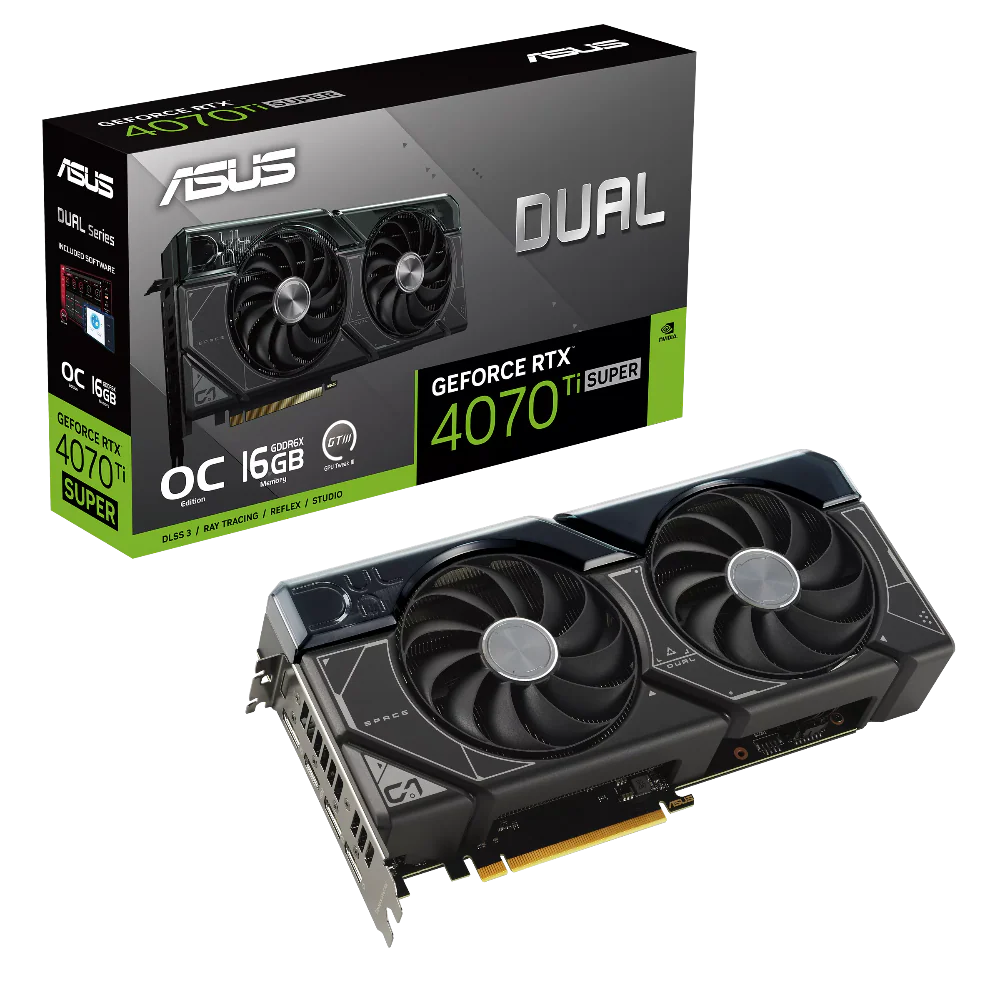 ASUS Dual GeForce RTX 4070 Ti Super OC 16GB Nvidia Graphic Card