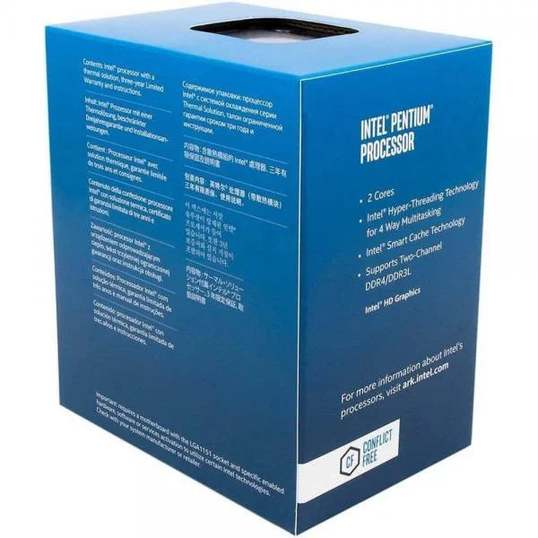 INTEL Pentium 6th Generation G4560 Desktop Processor ( 3.5 GHz / 2 Cores / 4 Threads )