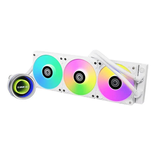 LIAN LI Galahad II Trinity ARGB 360mm CPU Liquid Cooler (White)