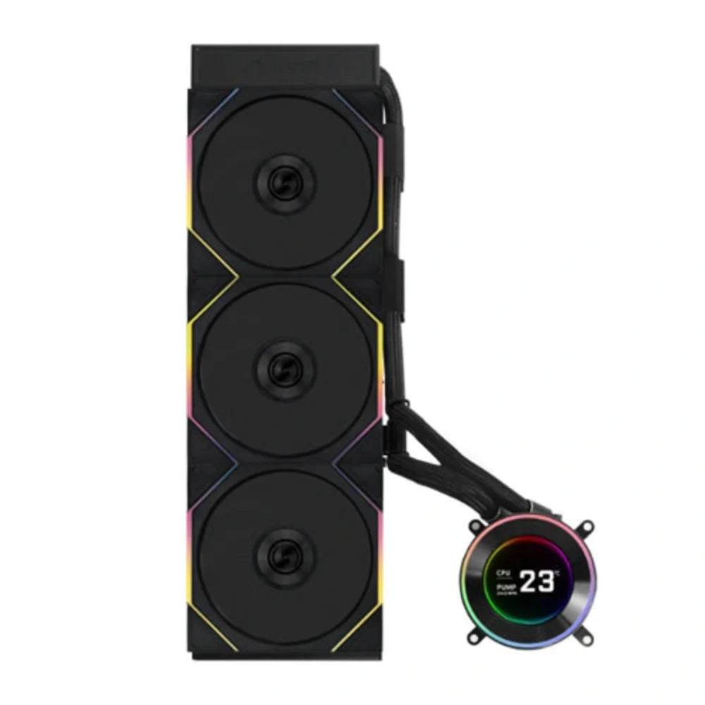 LIAN LI Hydroshift II LCD-C 360TL 360mm CPU Liquid Cooler ( Black ) ( With LCD Display )