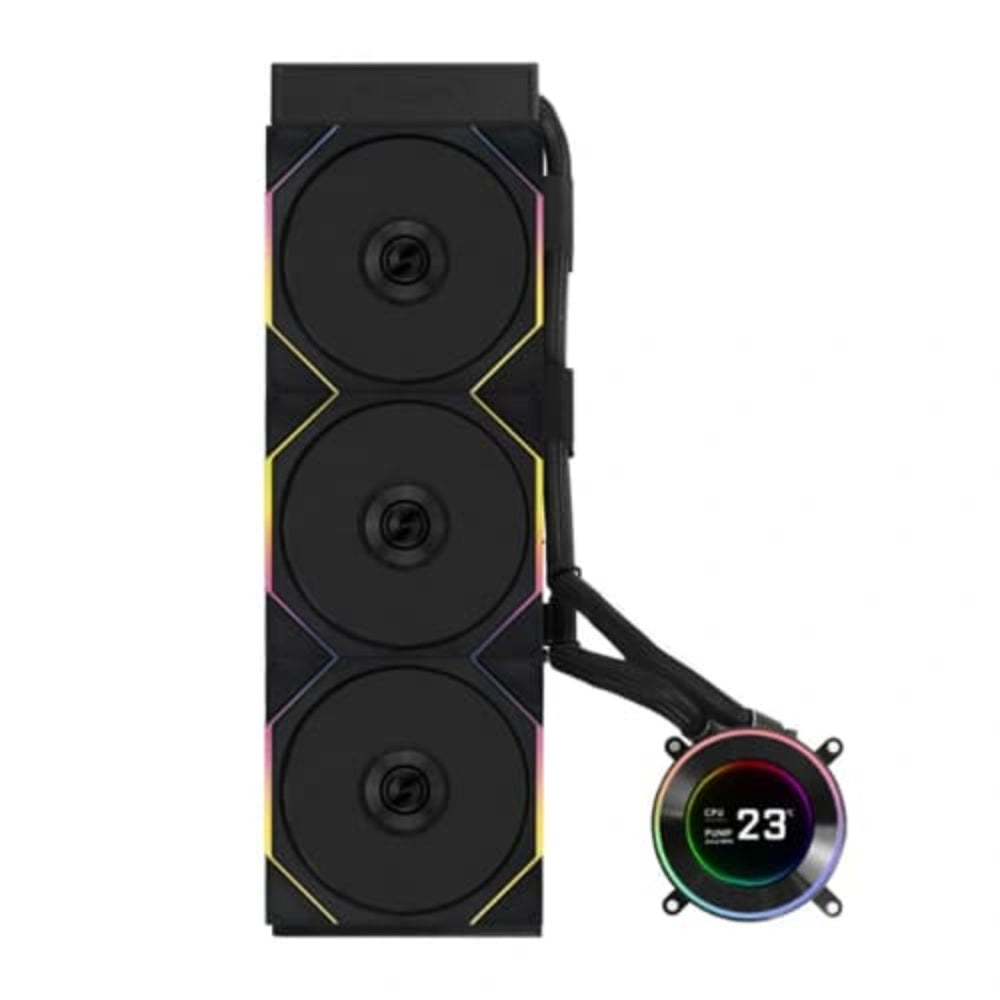 LIAN LI Hydroshift II LCD-C 360TL 360mm ARGB CPU Liquid Cooler ( With LCD Display ) ( Black )