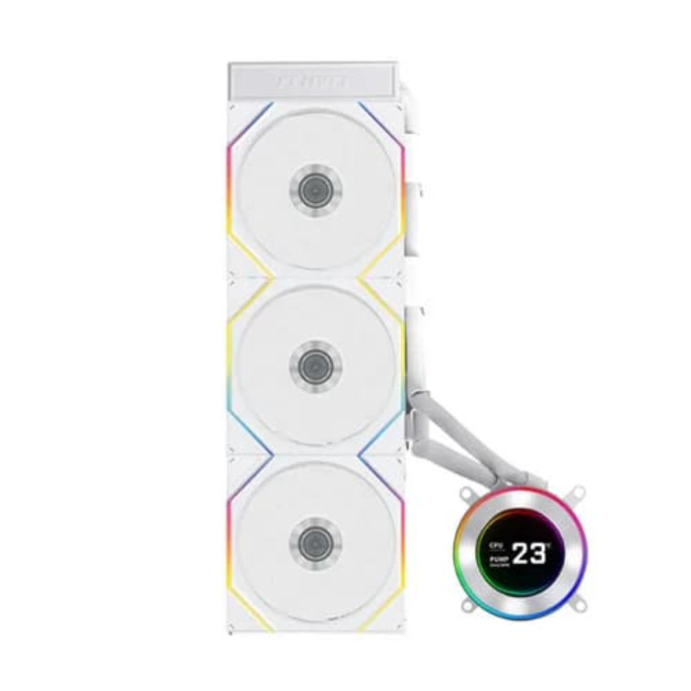 LIAN LI Hydroshift II LCD-C 360TL 360mm ARGB CPU Liquid Cooler ( With LCD Display ) ( White )