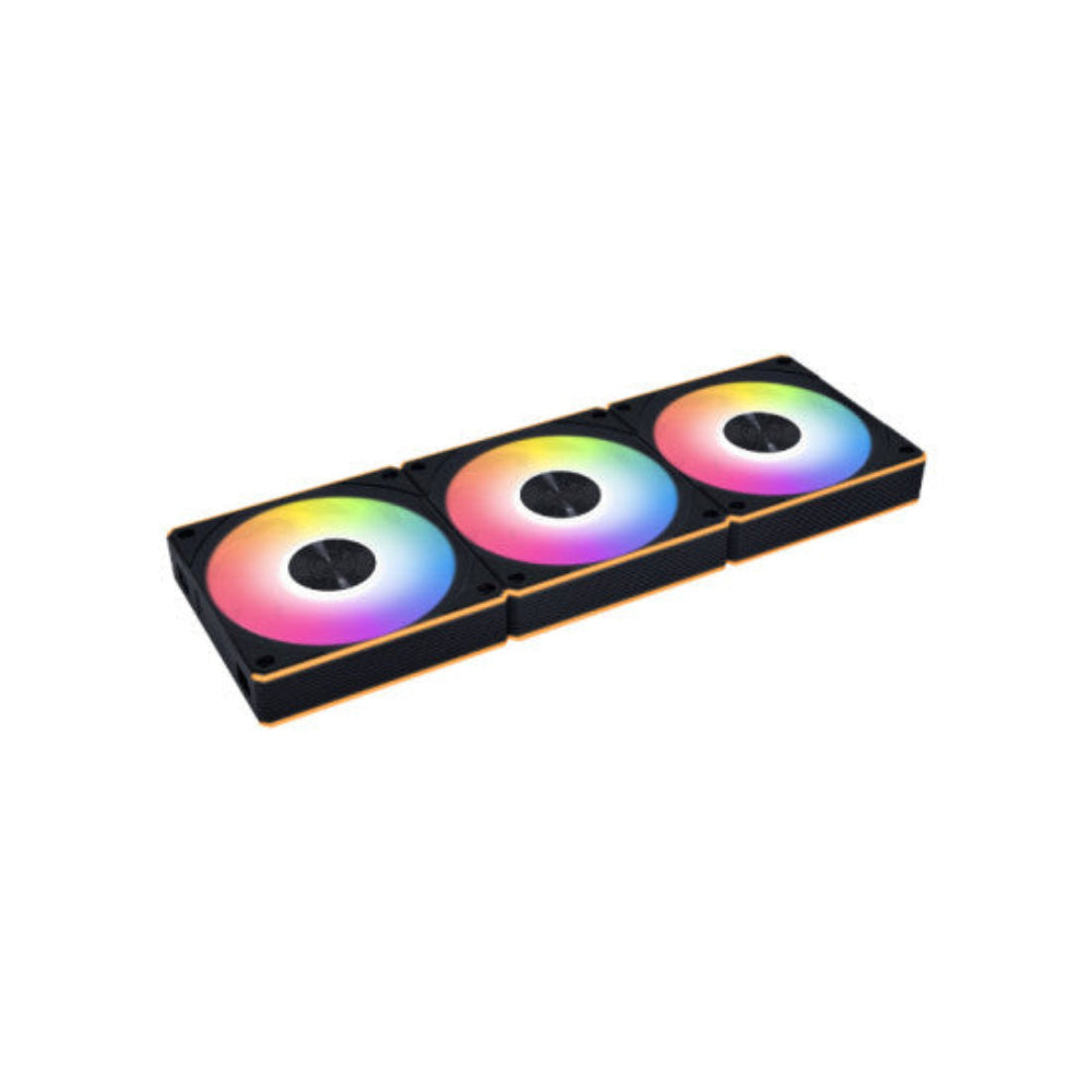 LIAN LI UNI CL120 120mm ARGB Wireless Cabinet Fan ( Black ) ( Triple Pack )