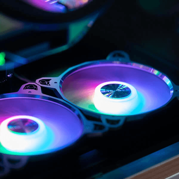 LIAN LI Bora Digital 120mm ARGB Cabinet Fan (Silver) ( Triple Pack )