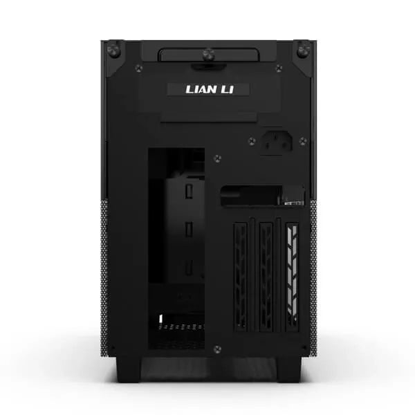 LIAN LI Q58X4 ITX Mini Tower Cabinet With PCIe 4.0 Riser Cable (Black)