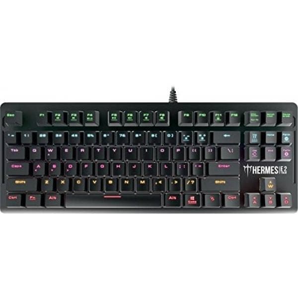 GAMDIAS Hermes E2 Tenkeyless Mechanical Wired Gaming Keyboard ( Black ) ( Blue Clicky Switch )