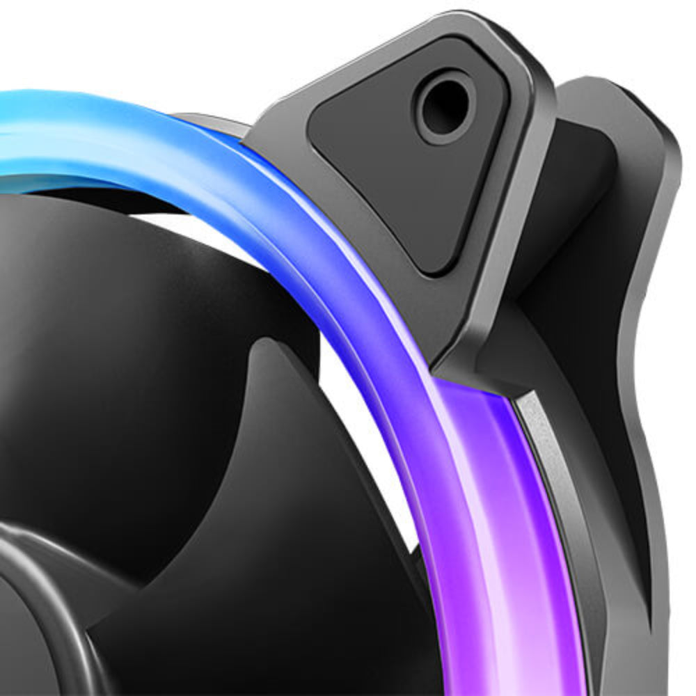 ANTEC Neon 120 ARGB 120mm Cabinet Fan with controller ( Black ) ( Triple Pack )