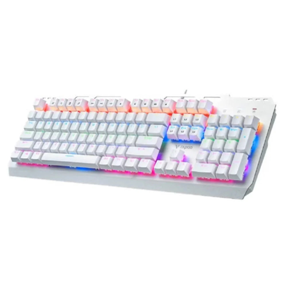 RAPOO GK500 RGB Full Size Wired Gaming Keyboard ( White ) ( Linear Red Switch )