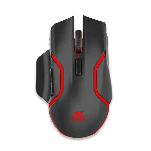 ANT ESPORTS GM320 Pro Wireless Ergonomic Gaming Mouse ( GM320-PRO ) ( 3200DPI / 6 Macro Buttons ) ( Black )