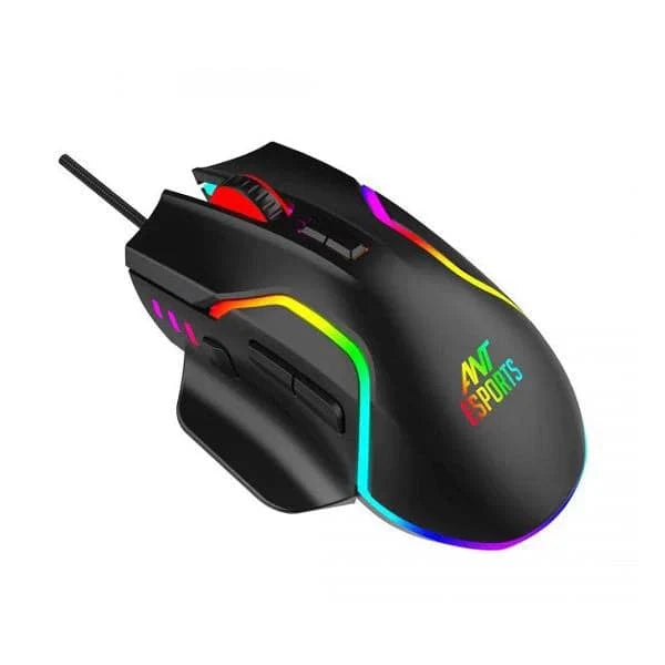 ANT ESPORTS GM320 Pro Wireless Ergonomic Gaming Mouse ( GM320-PRO ) ( 12800DPI / 8 Macro Buttons ) ( Black )