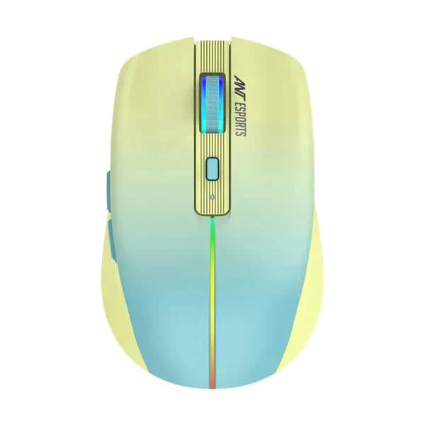 ANT ESPORTS GM400W Wireless Ambidextrous RGB Gaming Mouse ( GM400W-RGB-DULL-YELLOW ) ( 3200DPI / 6 Macro Buttons ) ( Dull Yellow )