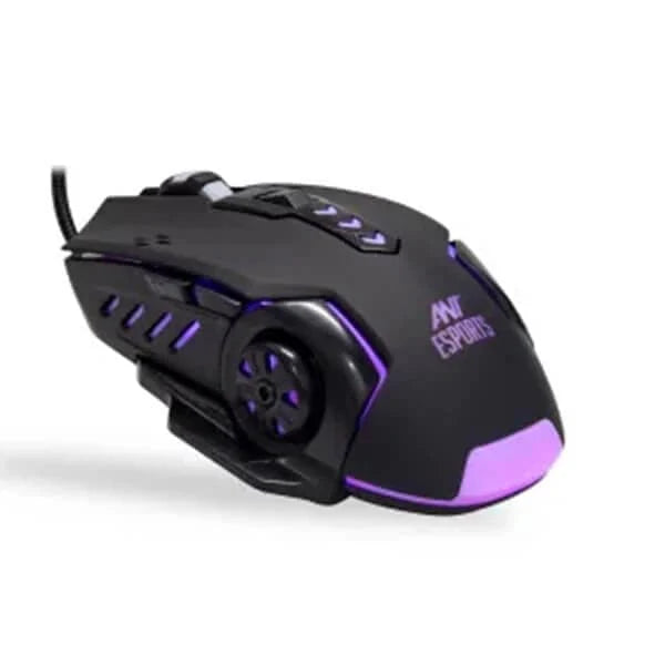 ANT ESPORTS GM70 Wired Ambidextrous Optical Gaming Mouse ( GM70 ) ( 3600DPI / 6 Macro Buttons) ( Black )