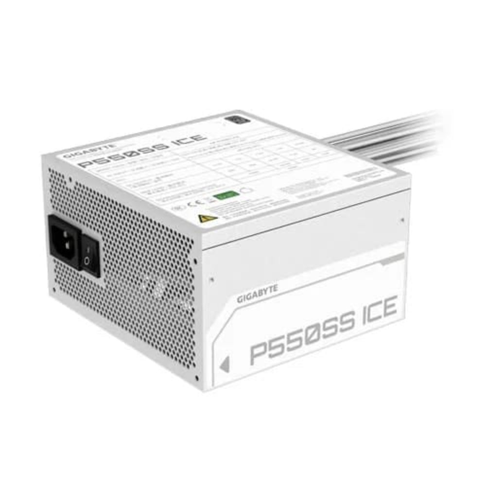 GIGABYTE P550SS Ice 80+ Silver Non-Modular ATX 3.0 Power Supply ( 550W ) ( White )
