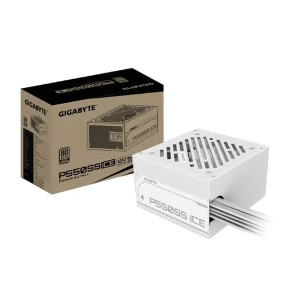 GIGABYTE P550SS Ice 80+ Silver Non-Modular ATX 3.0 Power Supply ( 550W ) ( White )
