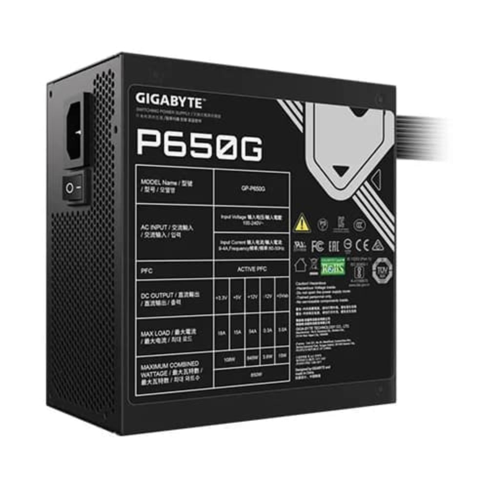GIGABYTE P650G 650W 80+ Gold ATX 2.0 Non Modular Power Supply ( 650W )