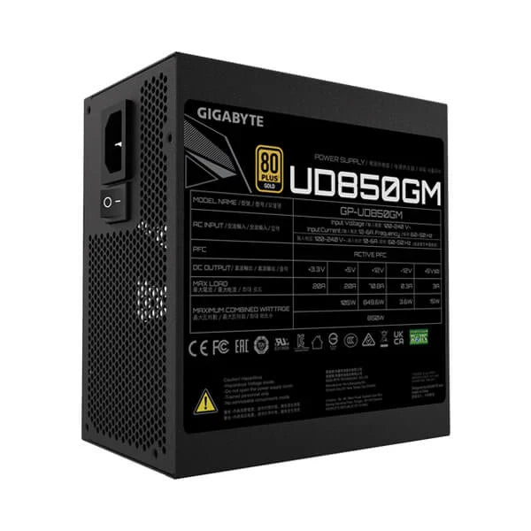 GIGABYTE UD850GM 80+ Gold Fully Modular ATX 2.0 Power Supply