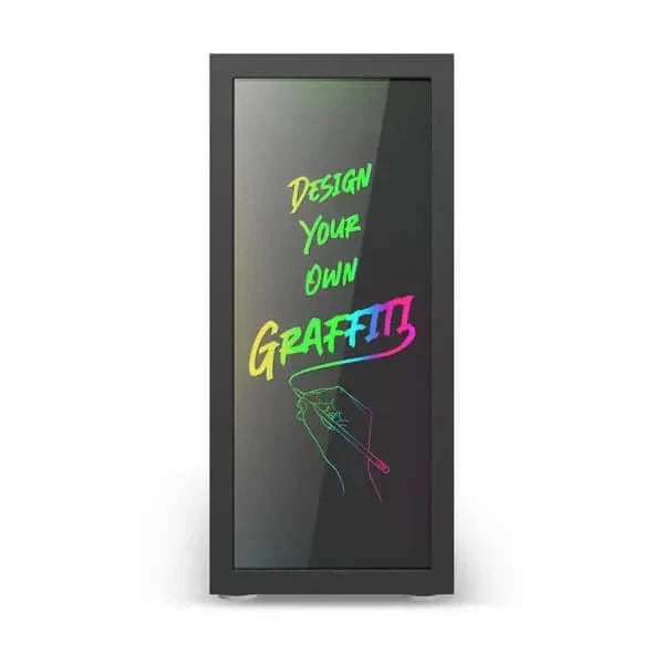 ANT ESPORTS Graffiti ATX Mid Tower Cabinet (Black)