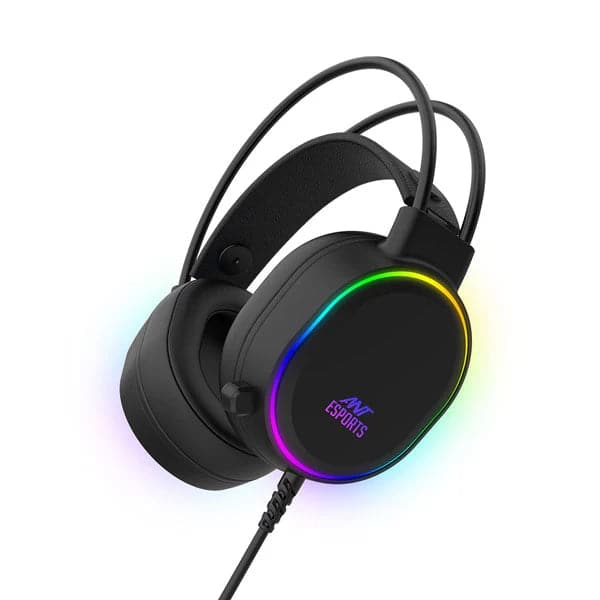 ANT ESPORTS H1000 Pro RGB Wired 3.5MM / USB Gaming Headphone ( PC / Playstation / Xbox / Mac ) ( Black )