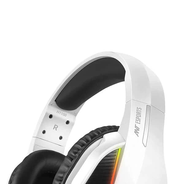 ANT ESPORTS H1100 Pro RGB USB Wired Gaming Headphone ( White) ( PC / Playstation / XBox )