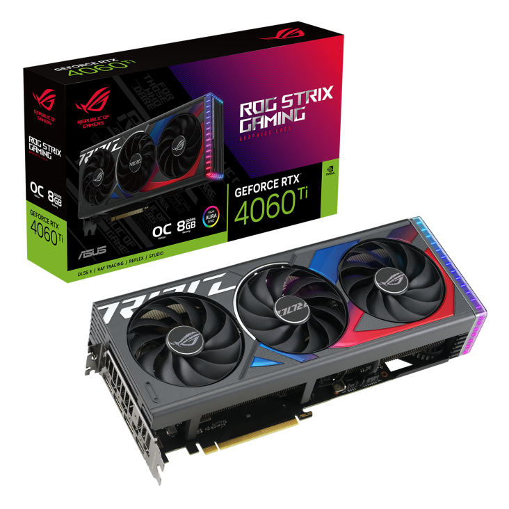 ASUS ROG Strix GeFroce RTX 4060 Ti OC Edition 8GB Nvidia Graphic Card