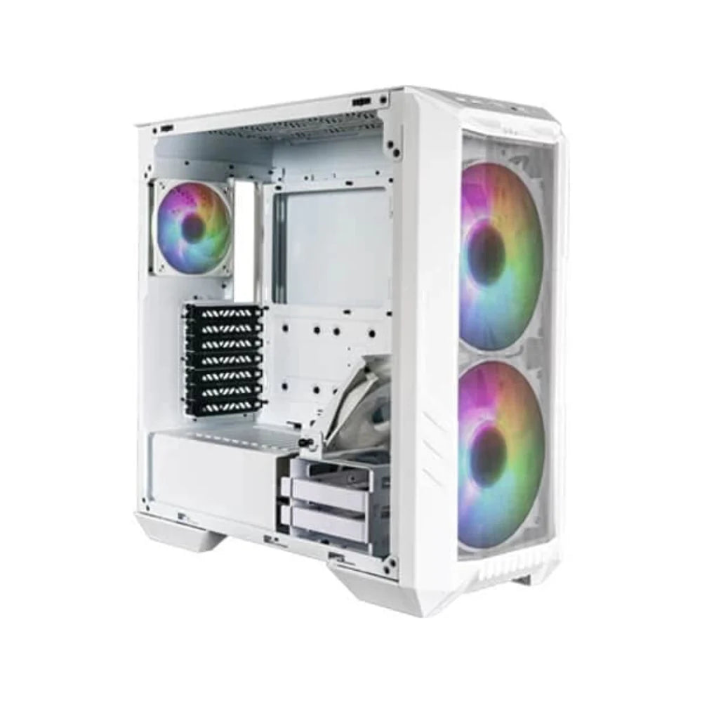 COOLER MASTER HAF 500 ARGB EATX Mid Tower Cabinet (White)