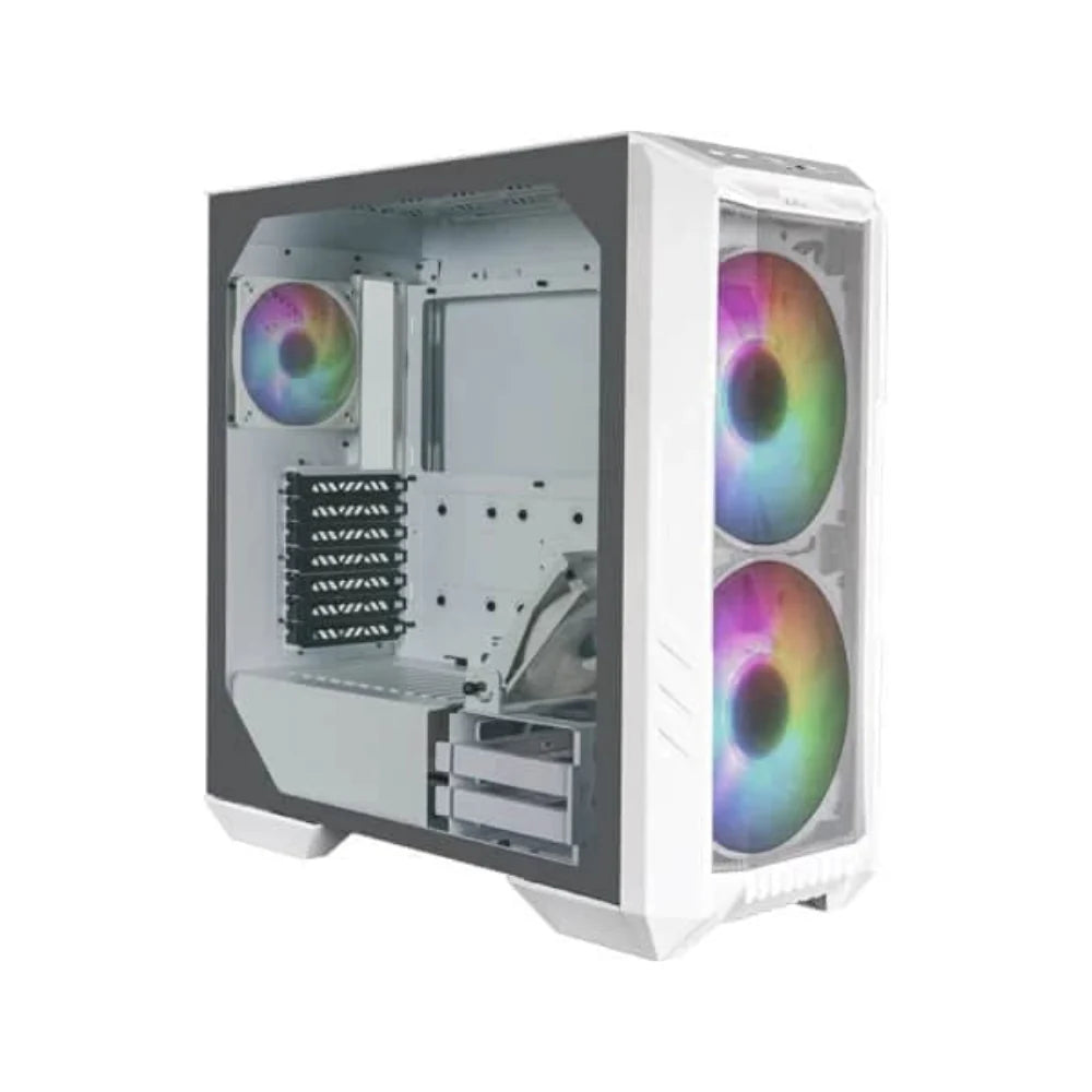 COOLER MASTER HAF 500 ARGB EATX Mid Tower Cabinet (White)