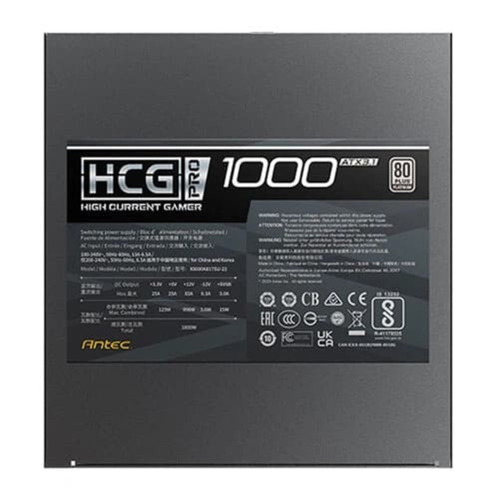 ANTEC HCG1000 Pro 1000W 80+ Platinum Fully Modular ATX 3.1 Power Supply ( 1000W )