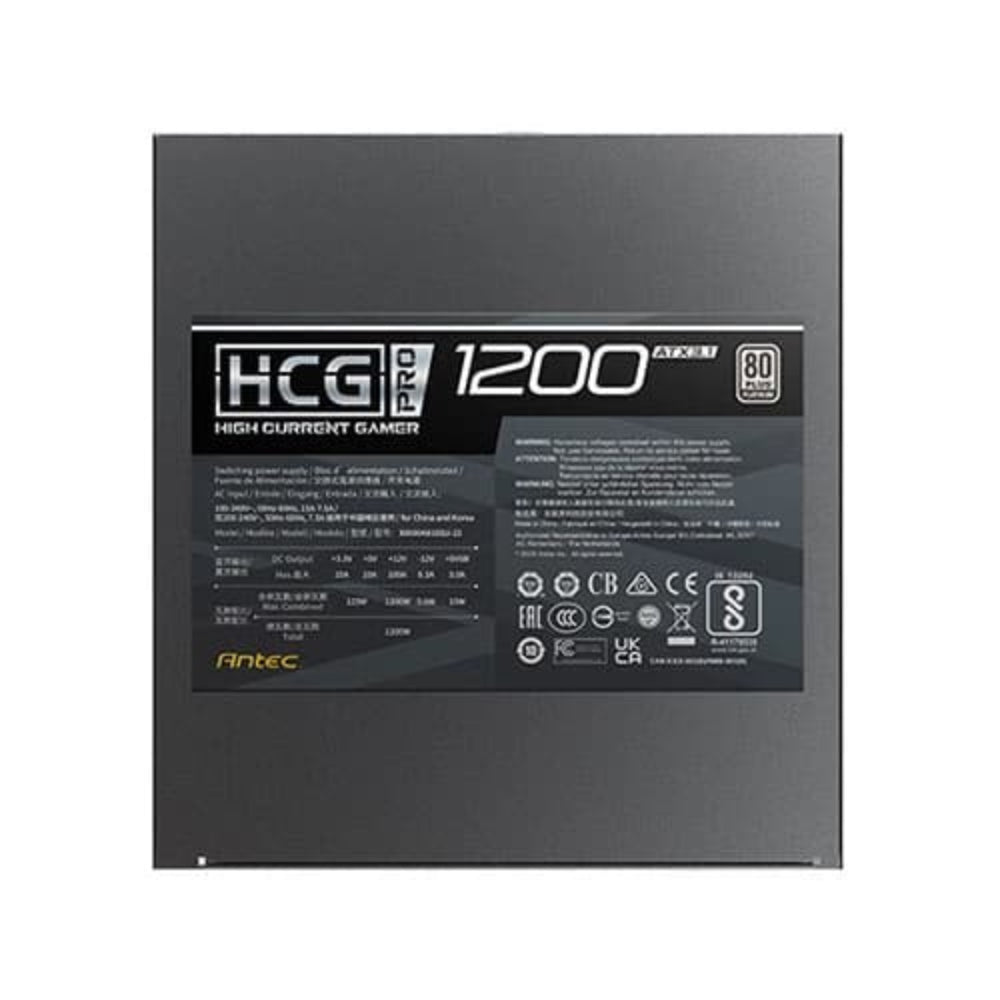 ANTEC HCG1200 Pro 1200W 80+ Platinum Fully Modular ATX 3.1 Power Supply