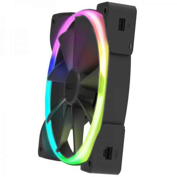 NZXT Aer RGB 2 120mm RGB Cabinet Fans (Black) (Single Pack)