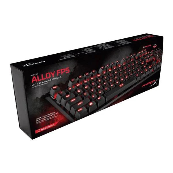 HYPERX Alloy FPS LED Full Size Mechanical Wired Gaming Keyboard ( Black ) ( Cherry MX Red Switch )