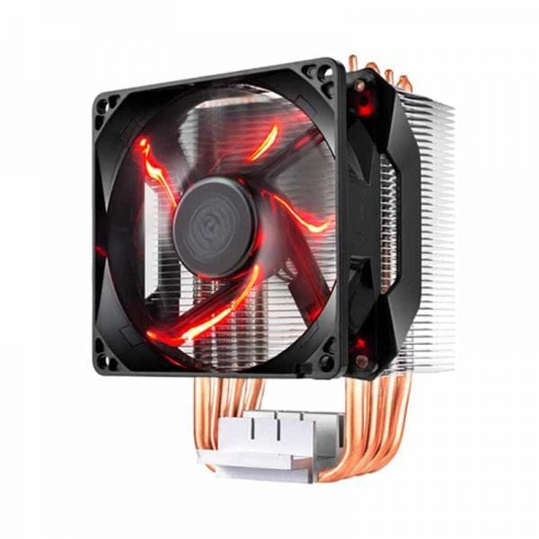 COOLER MASTER H410R Red LED Single Tower Air Cooler (Black)