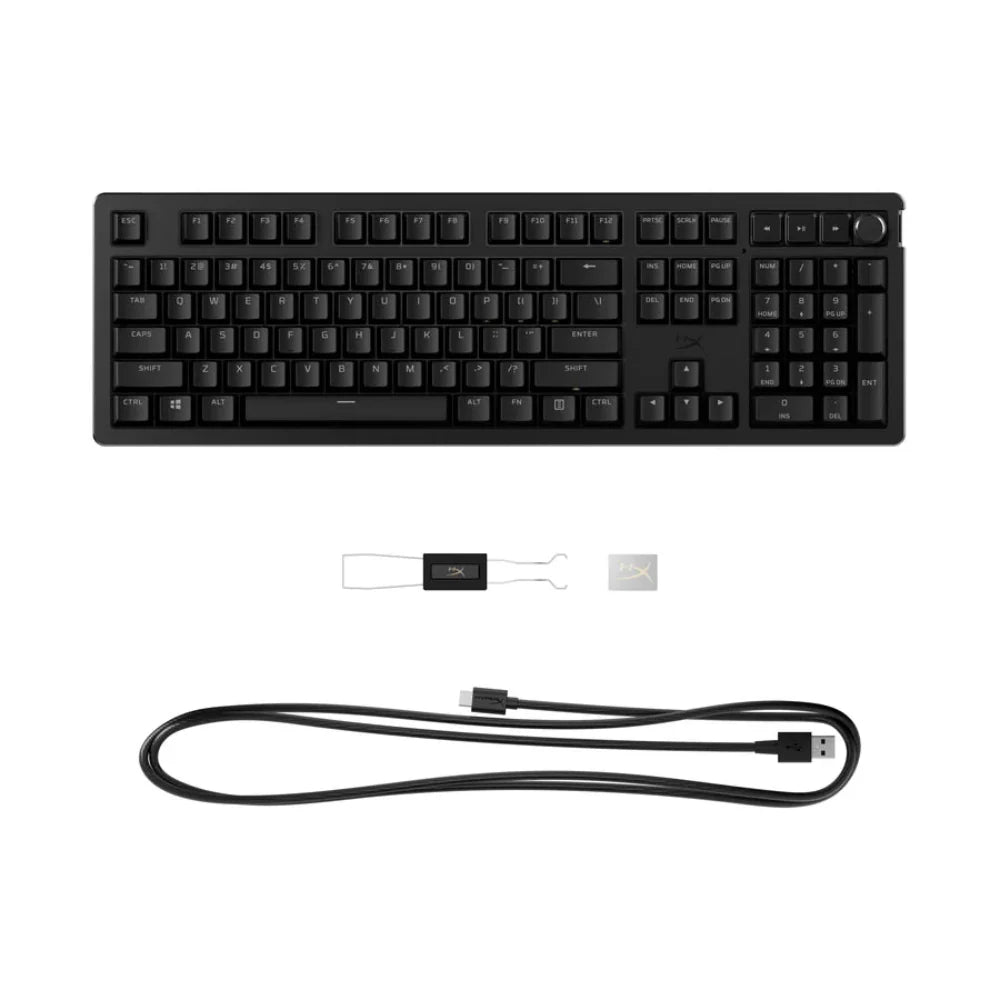 HYPERX Alloy Rise Full Size RGB Wired Mechanical Gaming Keyboard ( Black ) ( Linear Red )