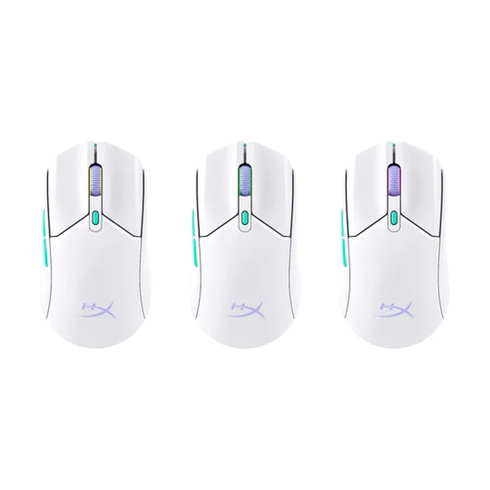HYPERX Pulsefire Haste 2 Core Wireless Ambidextrous Gaming Mouse (8R2E7AA) (12000 DPI / 6 Macro Buttons) ( White )