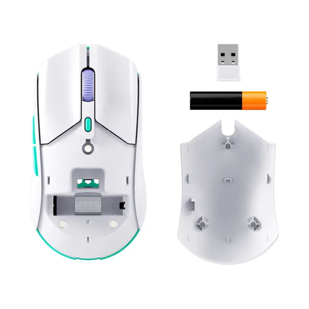HYPERX Pulsefire Haste 2 Core Wireless Ambidextrous Gaming Mouse (8R2E7AA) (12000 DPI / 6 Macro Buttons) ( White )
