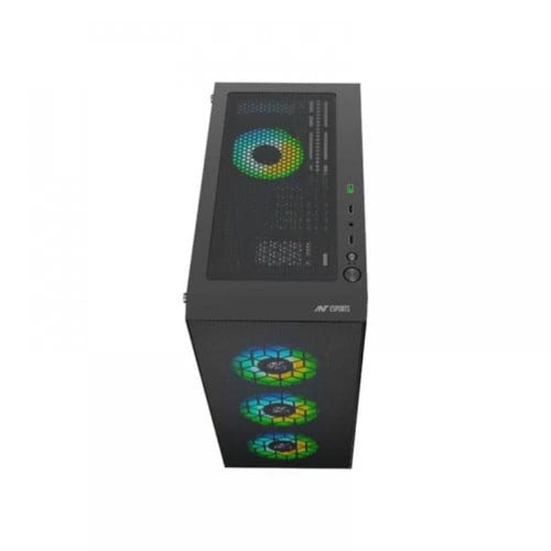 ANT ESPORTS ICE-110 RGB EATX Mid Tower Cabinet (Black)