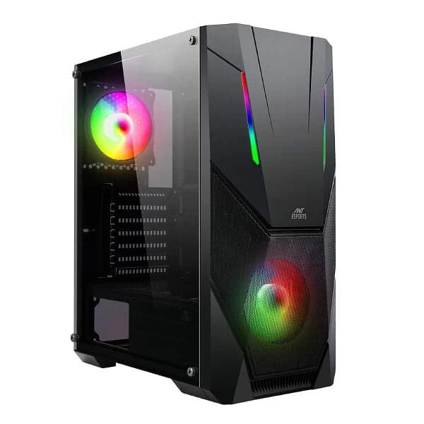 ANT ESPORTS ICE-211TG ARGB ATX Mid Tower Cabinet (Black)