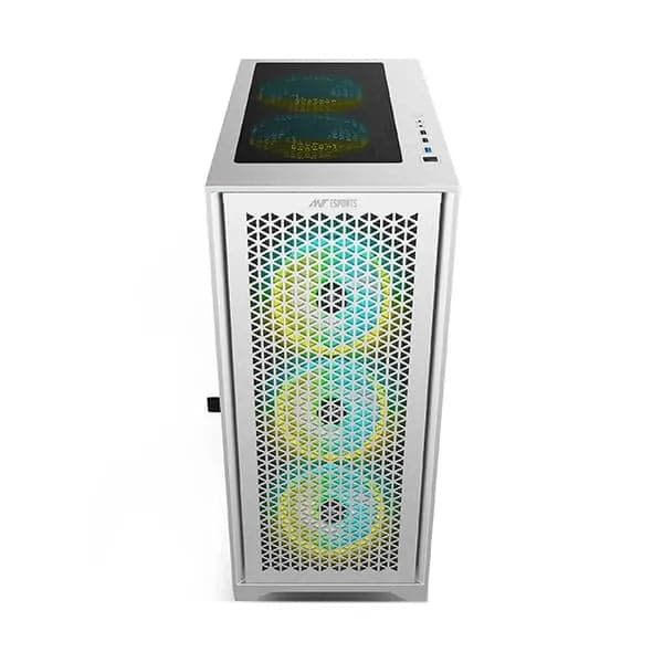 ANT ESPORTS ICE-4000 RGB Mesh ATX Mid Tower Cabinet (White)