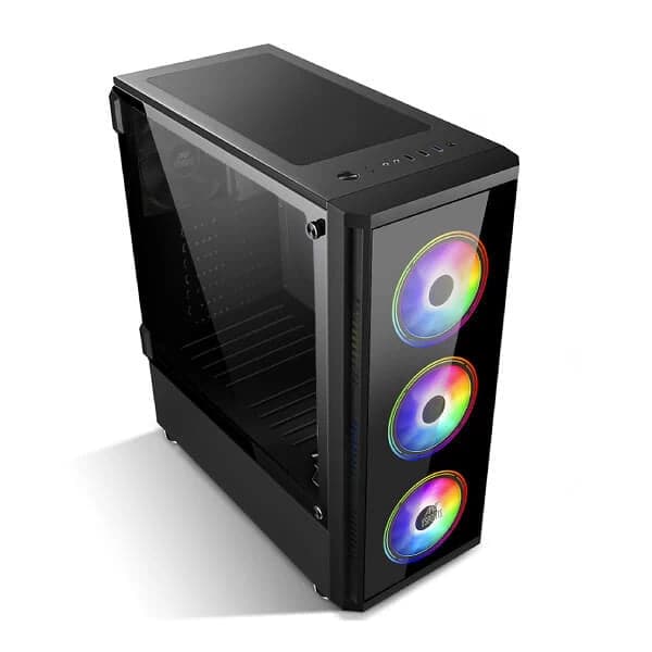 ANT ESPORTS ICE-400TG ATX Mid Tower Cabinet (Black)