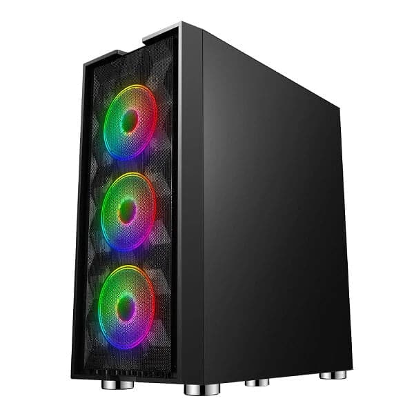 ANT ESPORTS ICE-521MT RGB EATX Mid Tower Cabinet (Black)