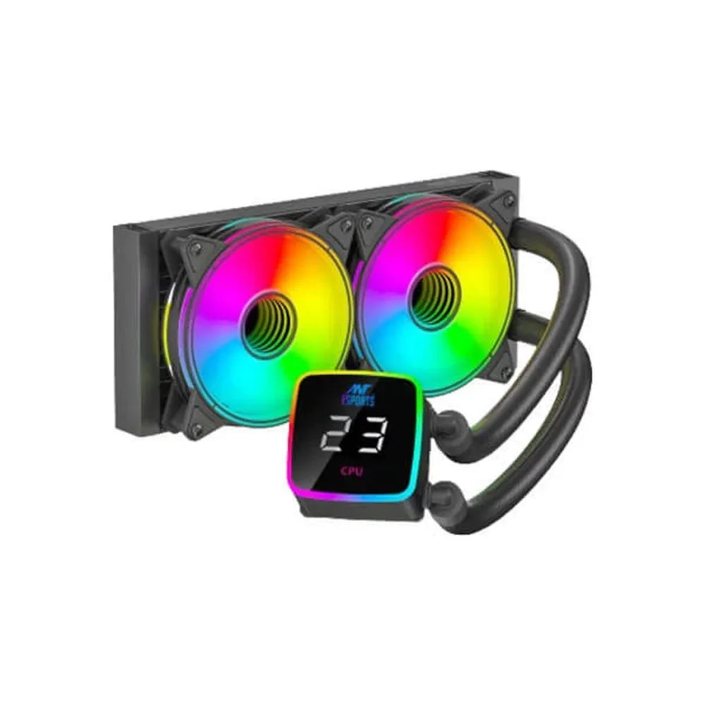 ANT ESPORTS ICE-Flow 240 ARGB 240mm CPU Liquid Cooler (Black)