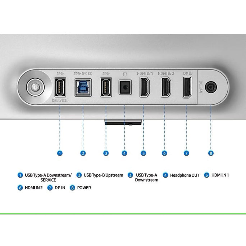 SAMSUNG Odyssey G8 LS27FG810SWXXL 27 Inch 4K UHD 240Hz OLED Panel 99%SRGB 0.3MS AMD Freesync Gaming Monitor