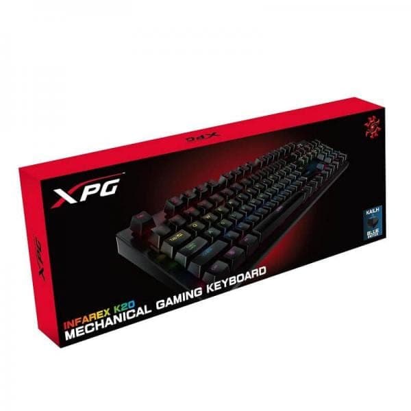 ADATA XPG Infarex K20 Full Size RGB Mechanical Gaming Keyboard (Black) (Kailh Blue Switch) (Clicky Switch) (75260007)