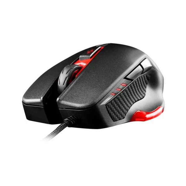 MSI Interceptor DS300 Wired Ergonomic Gaming Mouse ( INTERCEPTOR-DS300 ) ( 8200DPI / 6 Macro Button ) ( Black )