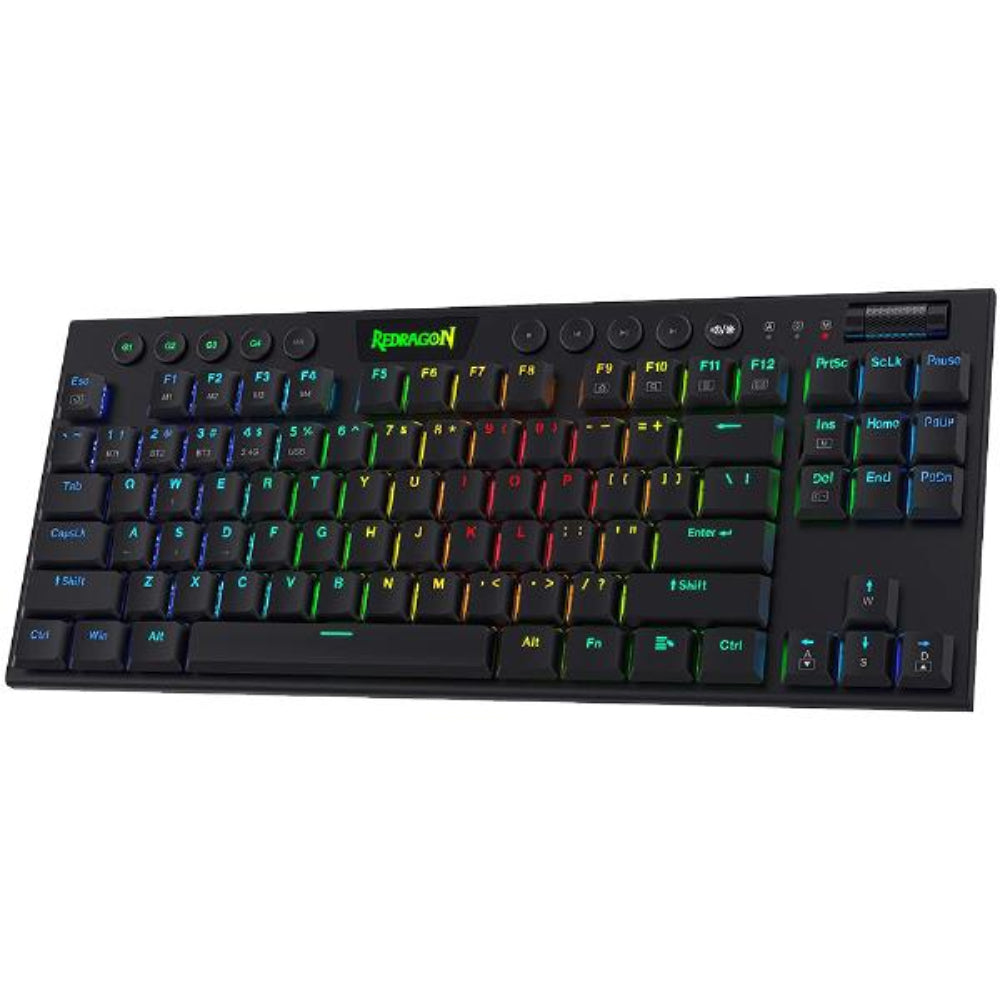REDRAGON K621 Pro Horus Tenkeyless Mechanical Wired + Bluetooth Gaming Keyboard ( Black ) ( Red Linear Switch )