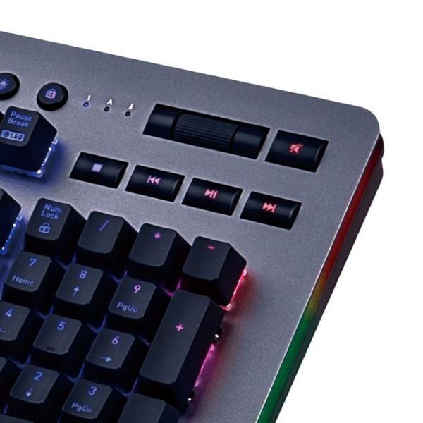 THERMALTAKE Level 20 Titanium Full Size Wired Gaming Keyboard ( Black ) (Cherry MX Blue Switches ) ( KB-LVT-BLSRUS-01 )