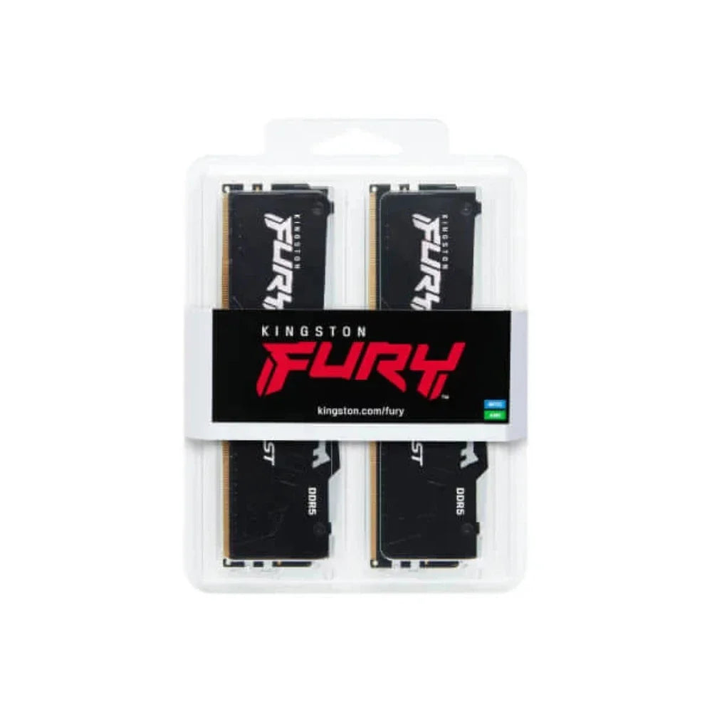 KINGSTON Fury RGB 64GB (32GBx2) 6000MHz DDR5 RAM (Black) ( CL30 )
