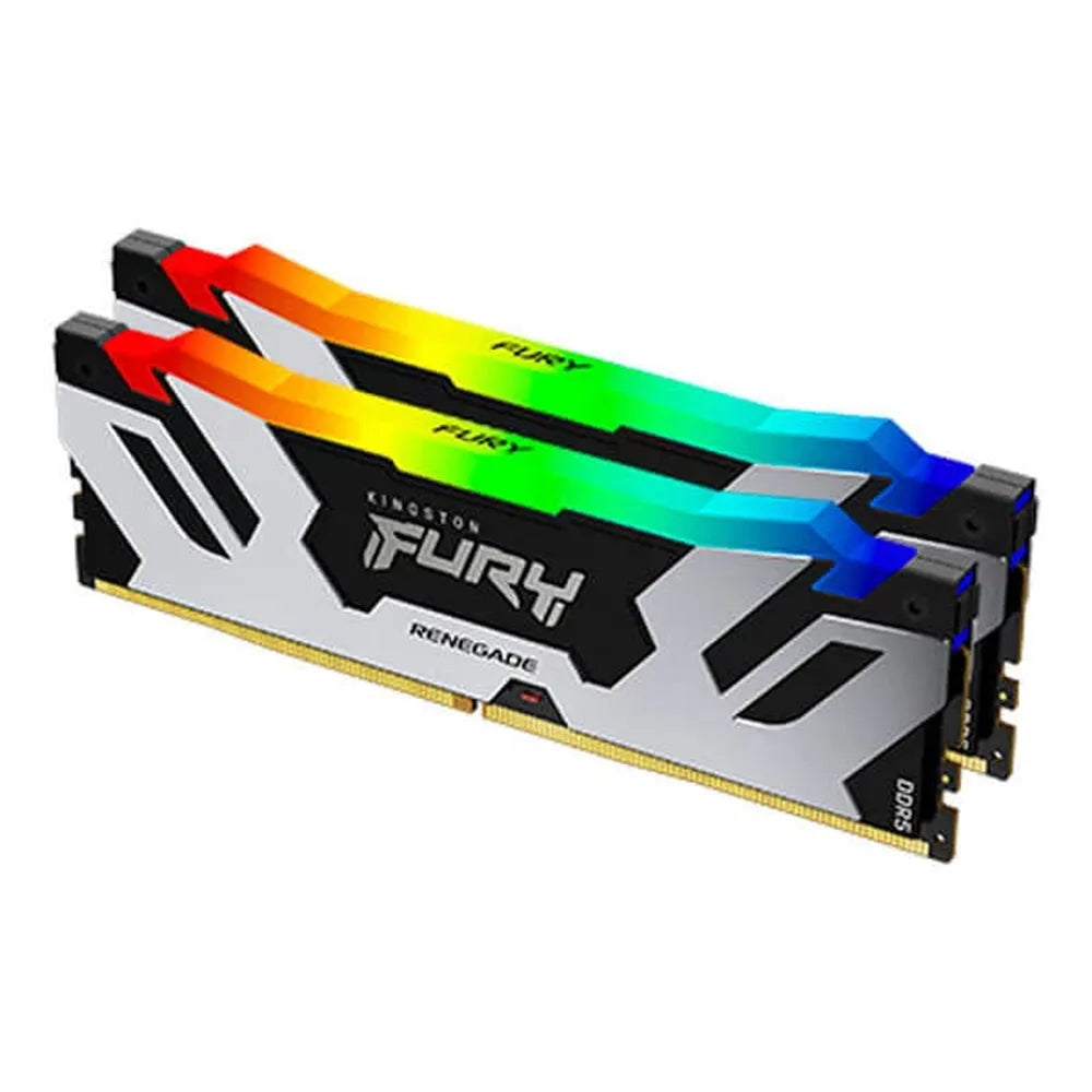 KINGSTON Fury Renegade RGB XMP 32GB (16GBx2) 6000MHz DDR5 RAM (Black/Silver) ( CL32 )
