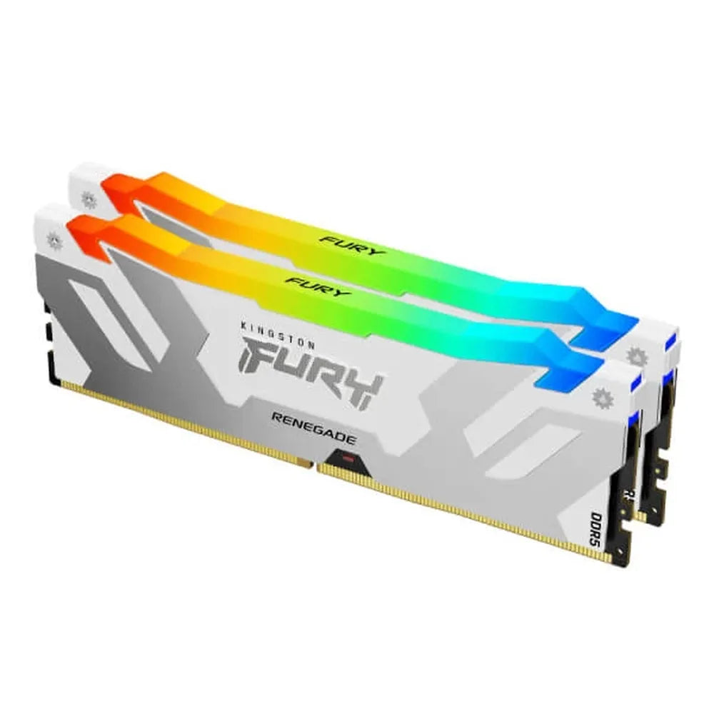 KINGSTON Fury Renegade RGB XMP 64GB (32GBx2) 6000MHz DDR5 RAM (White) ( CL32 )