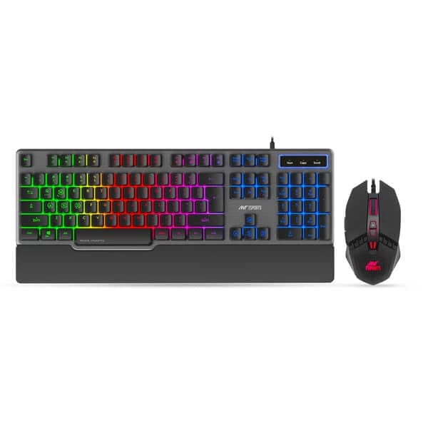 ANT ESPORTS KM500 Full Size Membrane Gaming Keyboard And Mouse Combo (Black) (MemBrane Keyboard) (KM500-COMBO)