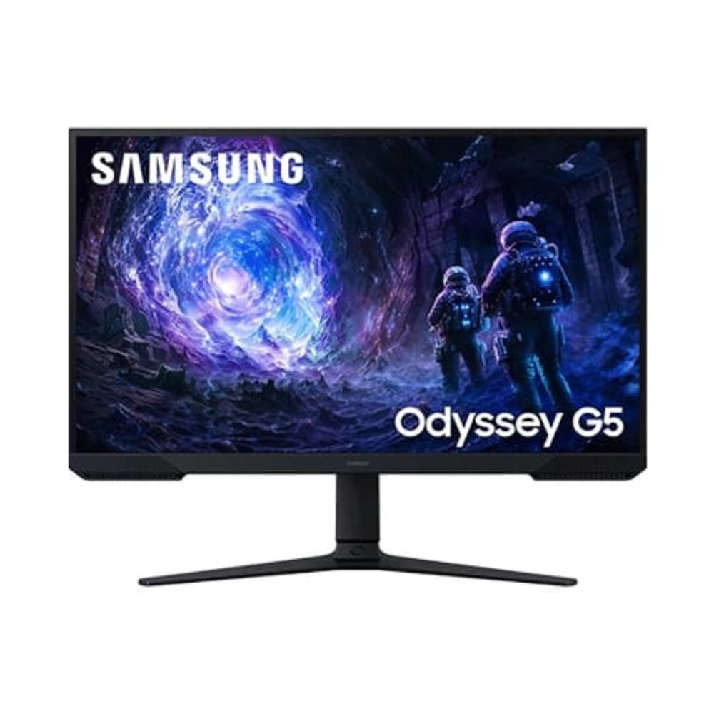 SAMSUNG Odyssey G5 LS27FG510EWXXL 27 Inch 2K QHD 180Hz VA Panel 99% SRGB 1MS AMD Freesync Gaming Monitor